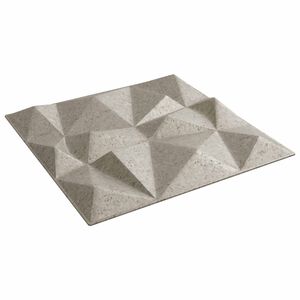 vidaXL Sienas paneļi 12 gab. 50 x 50 cm Dimanta Betons XPS Putu