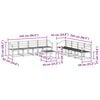 vidaXL Āra dīvānu komplekts 9 pcs Dabiska Cietā akācijas koks