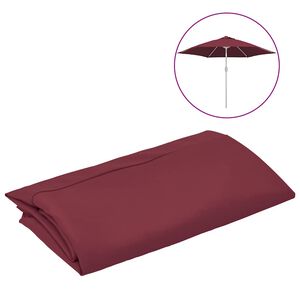 vidaXL saulessarga rezerves audums, vīnsarkans, 300 cm