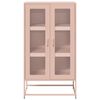 vidaXL Highboard Pink 68x39x123 cm Tērauds