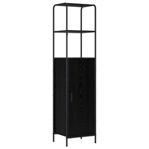 vidaXL Augstais skapītis Melns ozols 40 x 33 x 161 cm