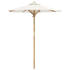 vidaXL Dārza parasols Krēmkrāsas &Oslash; 270 x 260 cm Bambuss