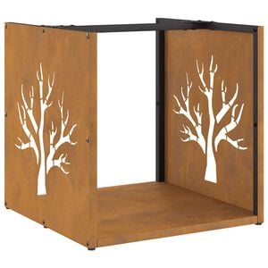 vidaXL Malkas plaukts 40x40x40 cm laikapstākļiem izturīgs tērauds