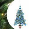 vidaXL Ziemassvētku eglīte su 150 LED ar statīvu Zaļa 65 cm PE