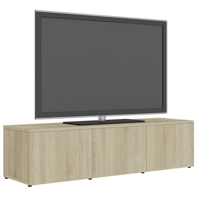 vidaXL TV skapītis, ozolkoka krāsa, 120x34x30 cm, skaidu plāksne