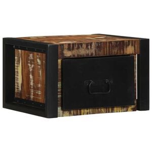 vidaXL Nakts skapis Daudzkrāsains 40x35x25 cm Reģenerēts masīvkoks