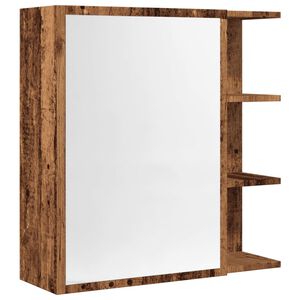 vidaXL vannas istabas spoguļskapis vecs koks 62,5x20,5x64 cm
