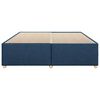 vidaXL gulta bez matrača, zils, 200x200 cm, audums