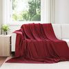 vidaXL Pledu segas 24 pcs Bordo sarkans 270 x 240 cm Flīss
