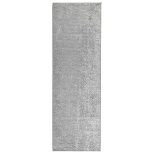 vidaXL Paklājs Pelēka 50 x 100 cm 100% poliesters 3 mm Mazgājams