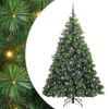 vidaXL Mākslīgā Ziemassvētku eglīte su 300 LED Zaļa 180 cm PE un PVC