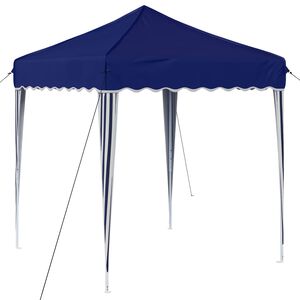 vidaXL Pop-up svinību teltis 195 x 195 x 245 cm Zila Oksforda audums
