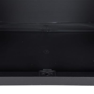 vidaXL āra uzglabāšanas skapītis, 65x37x165 cm, pelēks un melns, PP