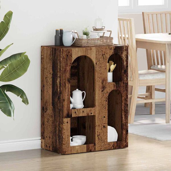 vidaXL Puse Vecs koks 59 x 35 x 80.5 cm Inženierijas koks