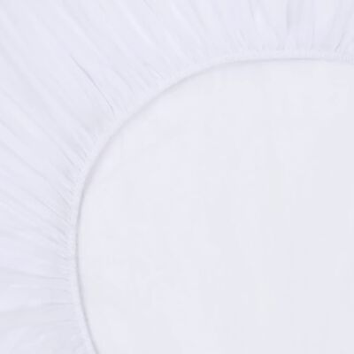 vidaXL palagi ar gumiju, 2 gab., 200x220 cm, balta kokvilna