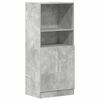 vidaXL virtuves skapītis, pelēks, 57x41,5x131,5 cm, inženierijas koks