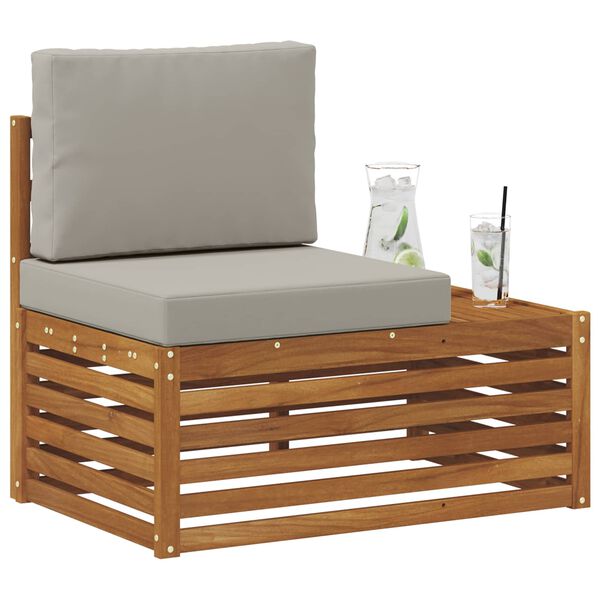 vidaXL Āra gals dīvāns Dabiska 91 x 63 x 73 cm Cietā akācijas koks