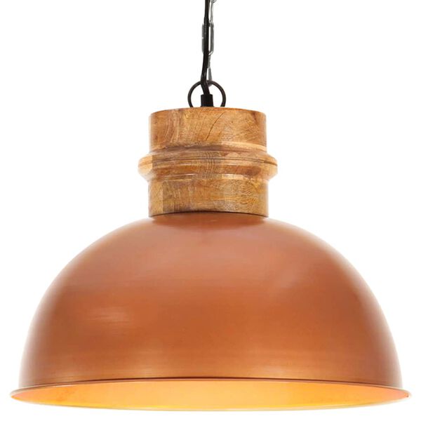 vidaXL griestu lampa, industriāls dizains, vara krāsā, 42 cm, E27