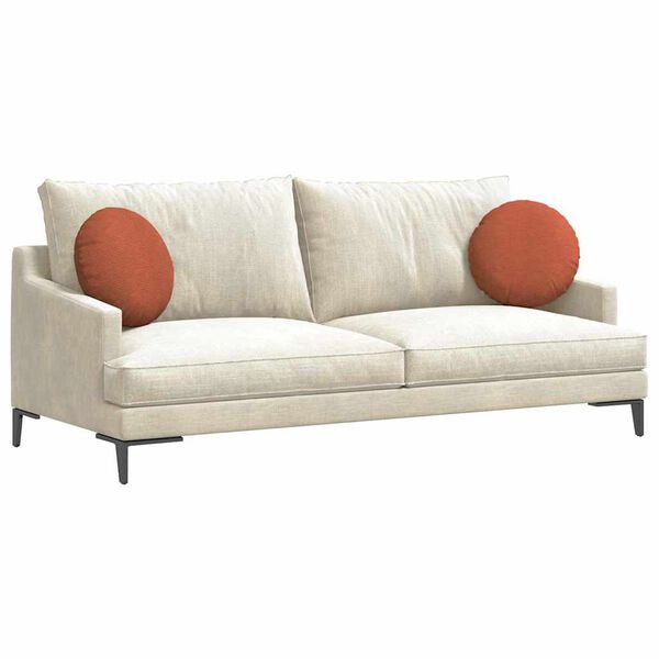 vidaXL Sēdvietas spilventiņi 2 pcs Sarkans oranžs &Oslash; 40 cm