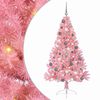 vidaXL Mākslīgais LED Ziemassvētku eglīte su 300 LED Rozā 180 cm PVC
