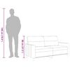 vidaXL divvietīgs dīvāns, tum&scaron;i pelēks audums, 140 cm