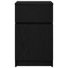 vidaXL naktsgaldiņi, 2 gab., melni, 39x35x65 cm, inženierijas koks