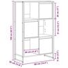 vidaXL Grāmatplaukts Sonoma 68 x 30 x 108.5 cm Inženierijas koks