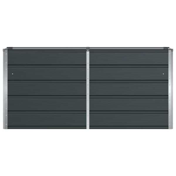 vidaXL Puķu kaste Antracīts 160 x 40 x 75 cm Tērauds