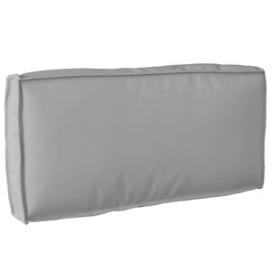 vidaXL Spilvens Oksforda audums Pelēka 80 x 40 x 12 cm