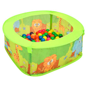 vidaXL bumbu baseins ar 50 bumbiņām bērniem, 75x75x32 cm