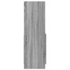 vidaXL augstais skapis, pelēka koka, 92x33x100 cm, inženierijas koks