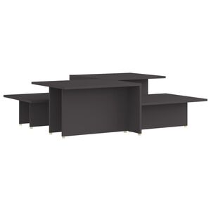 vidaXL kafijas galdiņi, 2gb., pelēki, 111,5x50x33cm, inženierijas koks