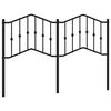 vidaXL rezerves galvgalis, metāls, melns, 135 cm