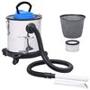 vidaXL pelnu putekļsūcējs, HEPA filtrs, 1200 W, 20 L, tērauds