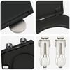 vidaXL Tualetes sēdeklis Melna 44,8 x 37,3 x 4,2 cm Duroplast