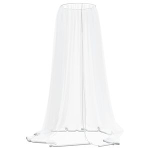 vidaXL moskītu tīkls lietussargam 220 siets balts &Phi;330x250 cm