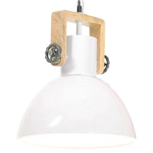 vidaXL griestu lampa, industriāls dizains, balta, 25 W, 30 cm, E27