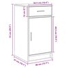 vidaXL Dressing galds 2 pcs Brūna 40 x 41 x 75 cm Inženierijas koks