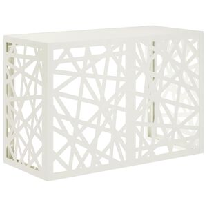 vidaXL Gaisa kondicioniera pārsegs Balts 90 x 40 x 60 cm Tērauds