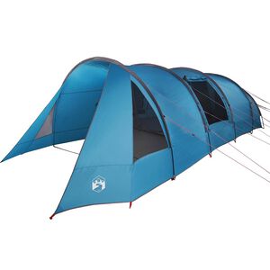 vidaXL Tunnelis telts 6 personām Zila un pelēka 890 x 470 x 220 cm