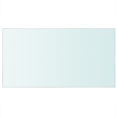 vidaXL stikla plauktu paneļi, 2 gab., 40x25 cm, caurspīdīgi