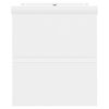 vidaXL skapītis ar iebūvētu izlietni, balts, skaidu plāksne