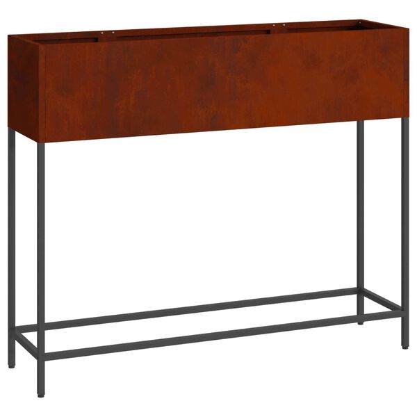 vidaXL Pacelts dārza stādītājs Rūsa 100 x 26 x 82 cm