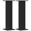 vidaXL augu statīvi, 2 gab., melni, 30x30x95 cm, inženierijas koks