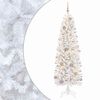 vidaXL Mākslīgā slaida Ziemassvētku egle ar bumbiņām 180 cm 300 LED