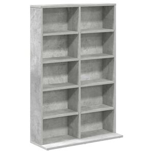 vidaXL CD skapis Betona pelēks 65 x 23,5 x 97,5 cm Inženierijas koks