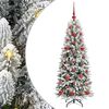 vidaXL Mākslīgā Ziemassvētku eglīte Balts 120 cm