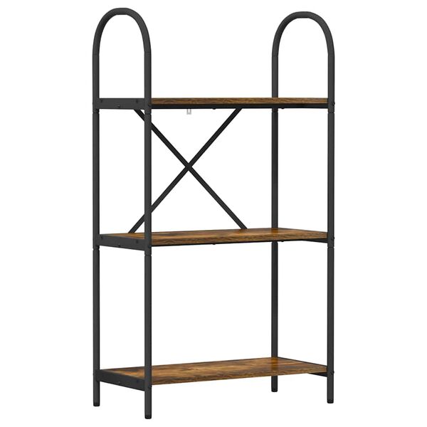 vidaXL Grāmatu plaukts Dūmaka ozols 60 x 30 x 109 cm Inženierijas koks