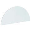 vidaXL Kamīna stikla plāksne Caurspīdīgs 1200 x 500 mm Stikls
