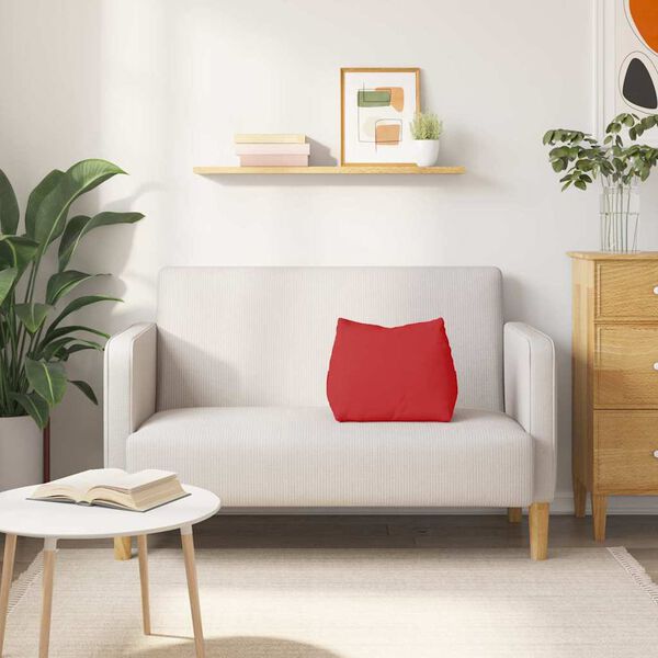 vidaXL Atpakaļ spilvens Sarkana 45 x 20 x 35 cm audums